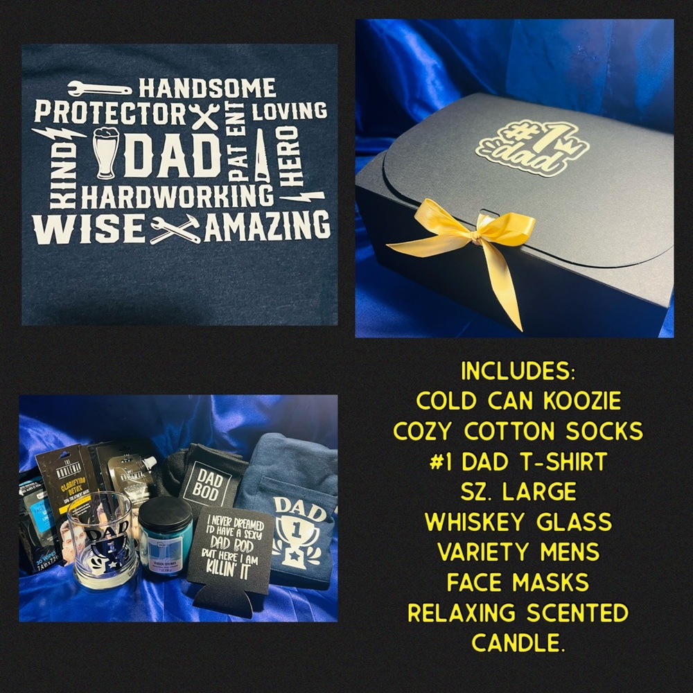 #1 Dad Gift Set with T-Shirt and Accessories